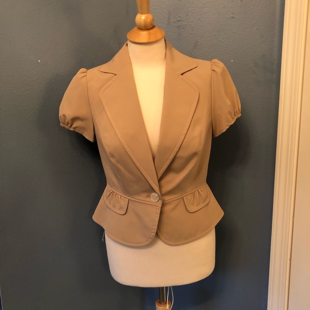 The Limited - Camel Fitted Blazer Fully Lined